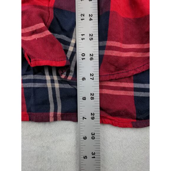 Woolrich Red Plaid Button Down Long Sleeve Shirt 100% Rayon Size XXL 2XL - Picture 11 of 11